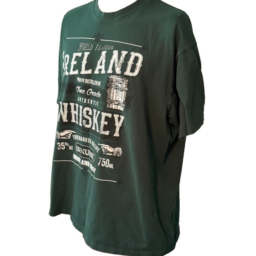 Ireland Whiskey Men's Green T-Shirt Men's Size 2XL XXL See Dimensions - Picture 4 of 7